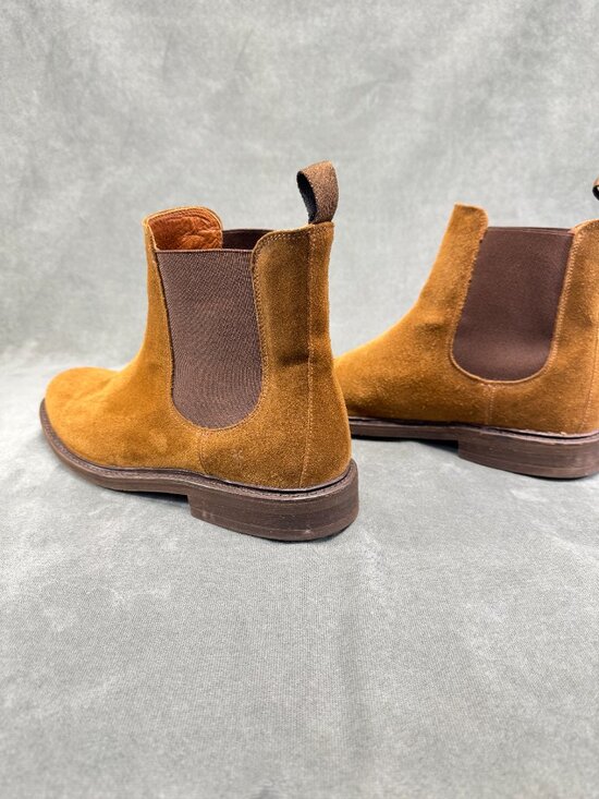 Frye Seth Chelsea Boots Men’s 11.5D Tan Suede Pull On Ankle Boots main image 2